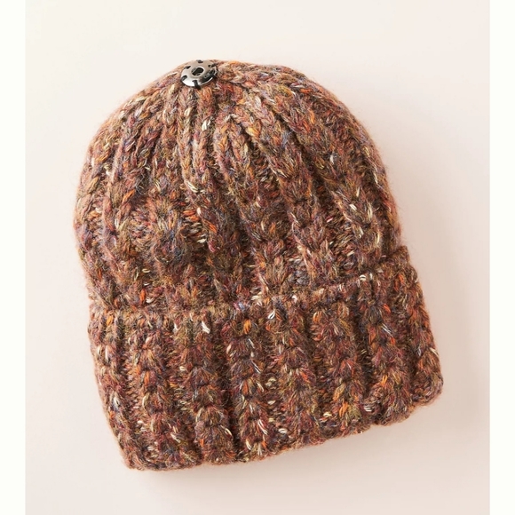 Anthropologie Marl Beanie Base - Cocoa Brown - Picture 1 of 4